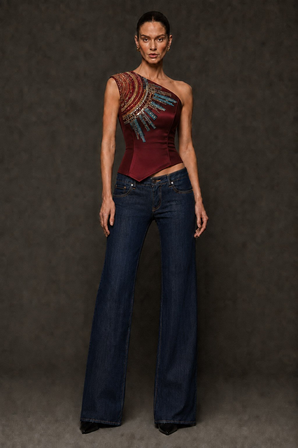 Peça 03, corset bordado