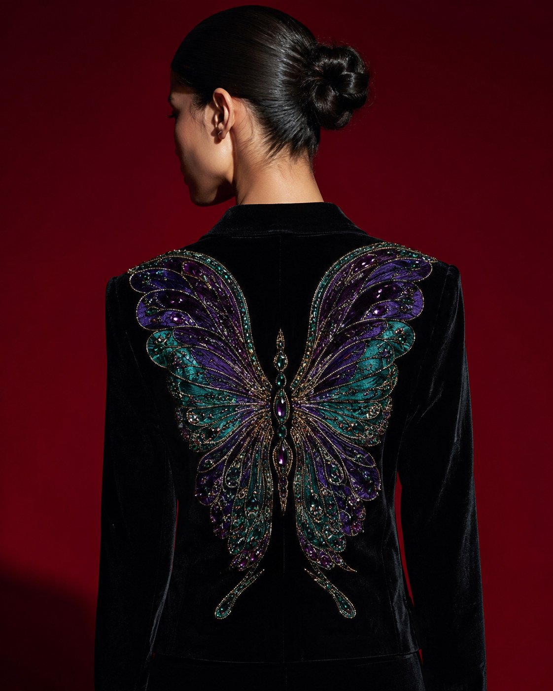 Peça 25, blazer de veludo